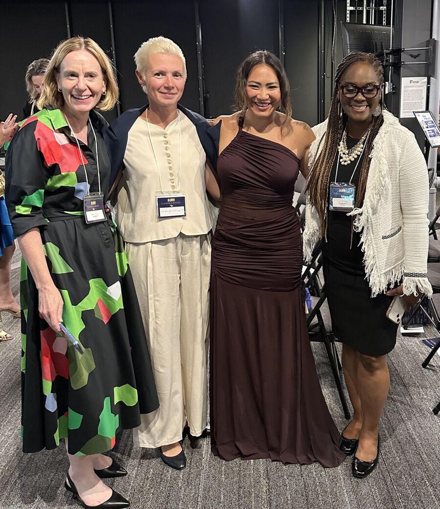 Christina Steinbrecher-Pfandt with fellow speakers at Women @ Tech, Toronto